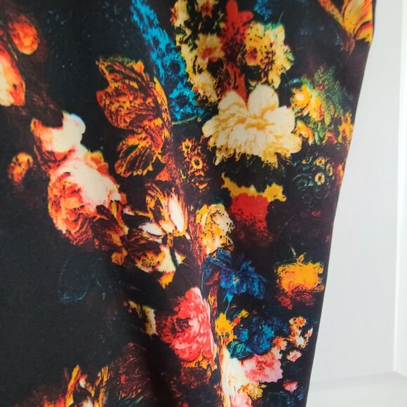 Cynthia Rowley Floral Stretch Skirt sz 0 Pencil skirt - Picture 5 of 5